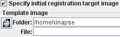 Option to use your own registration target template image