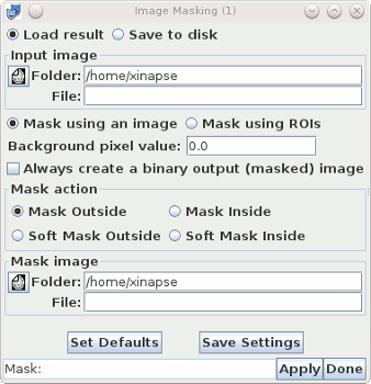 The Image Masker tool GUI