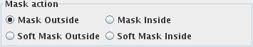 Selecting the mask action