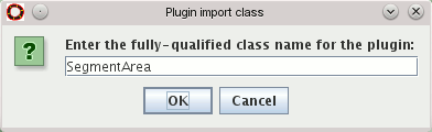SegmentArea plugin import
