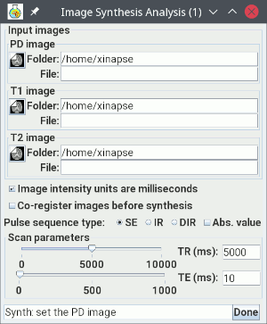 The Image Synthesis tool