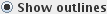 Radio button to show ROIs as a outlines