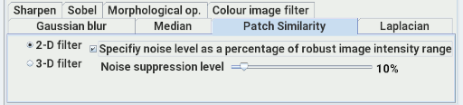 The patch similarity noise reduction filter