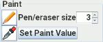 Tools for painting pixel values