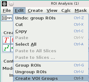 Menu item to group ROIs as VOIs