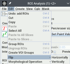 Menu to flip an ROI or multiple ROIs together